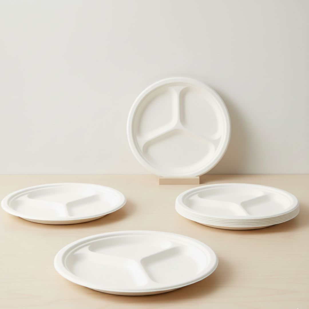 Round Compartment Plate