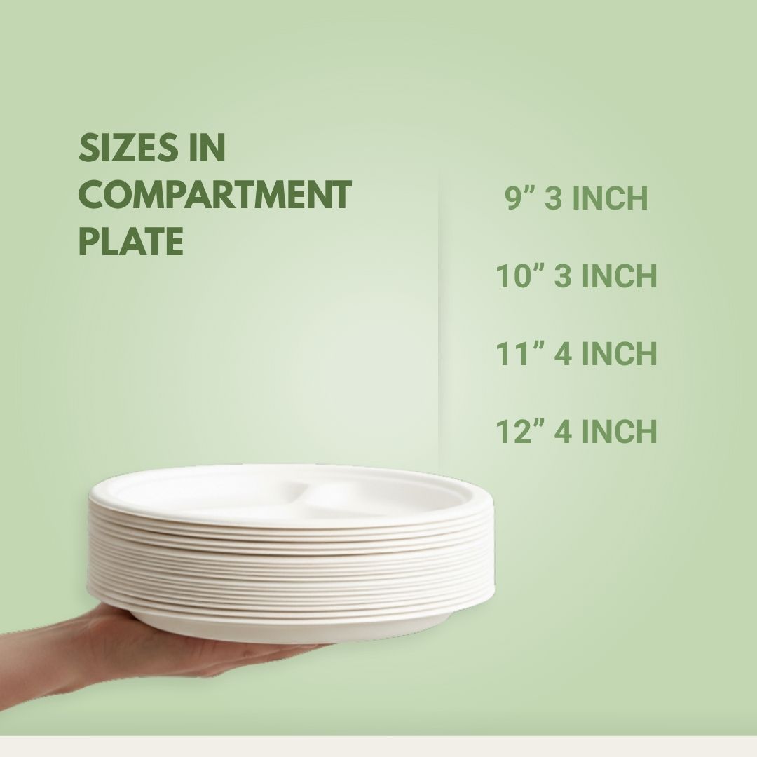 Round Compartment Plate