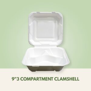 9'3 Compartment Clamshell